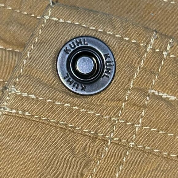 Kühl Women’s Vintage PatinaDye Tan Bermuda Cargo Hiking Shorts Size 6  #48 - Picture 3 of 9